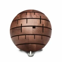Breka Premium Walnut Knife Block, Stainless Steel Feet