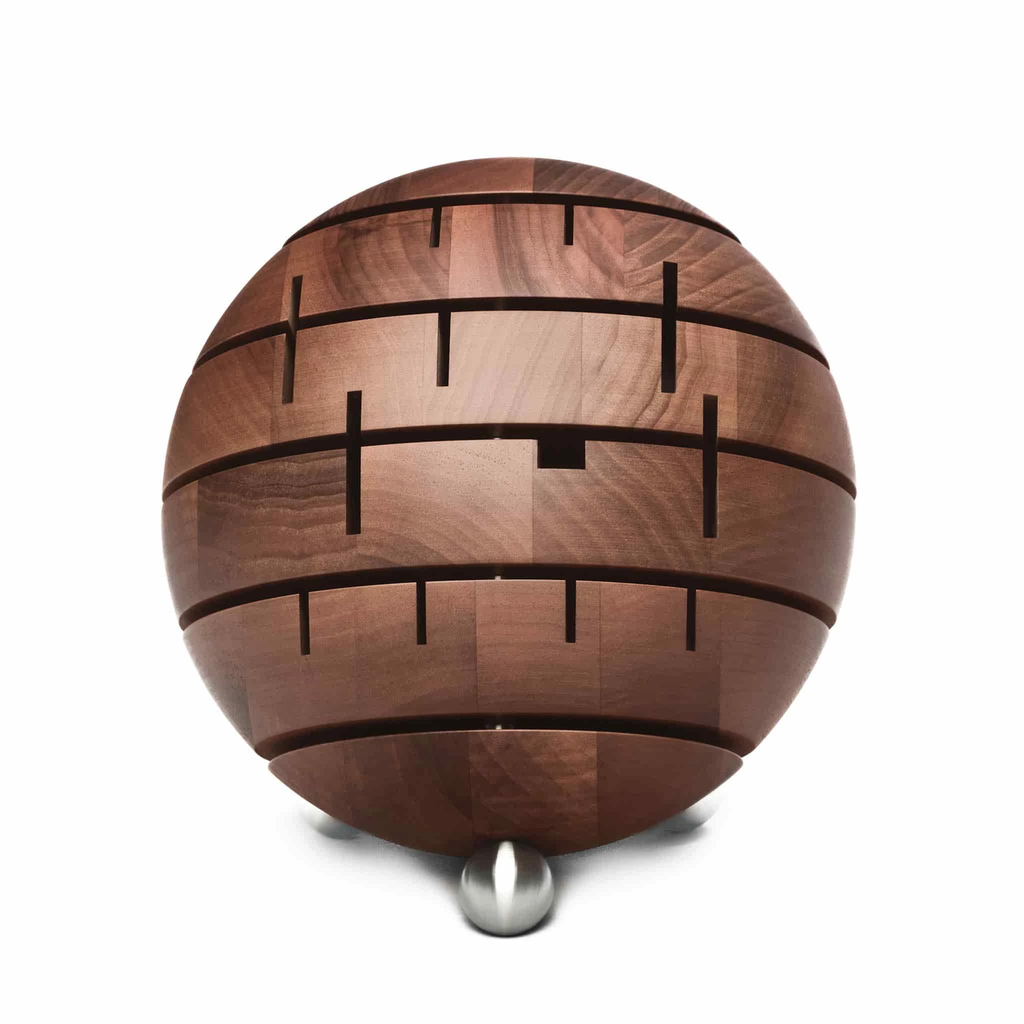 Breka Premium Walnut Knife Block, Stainless Steel Feet