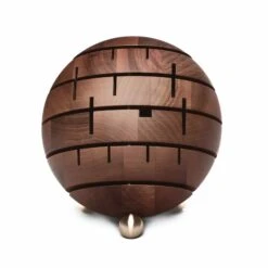 Breka Premium Walnut Knife Block, Brass Feet