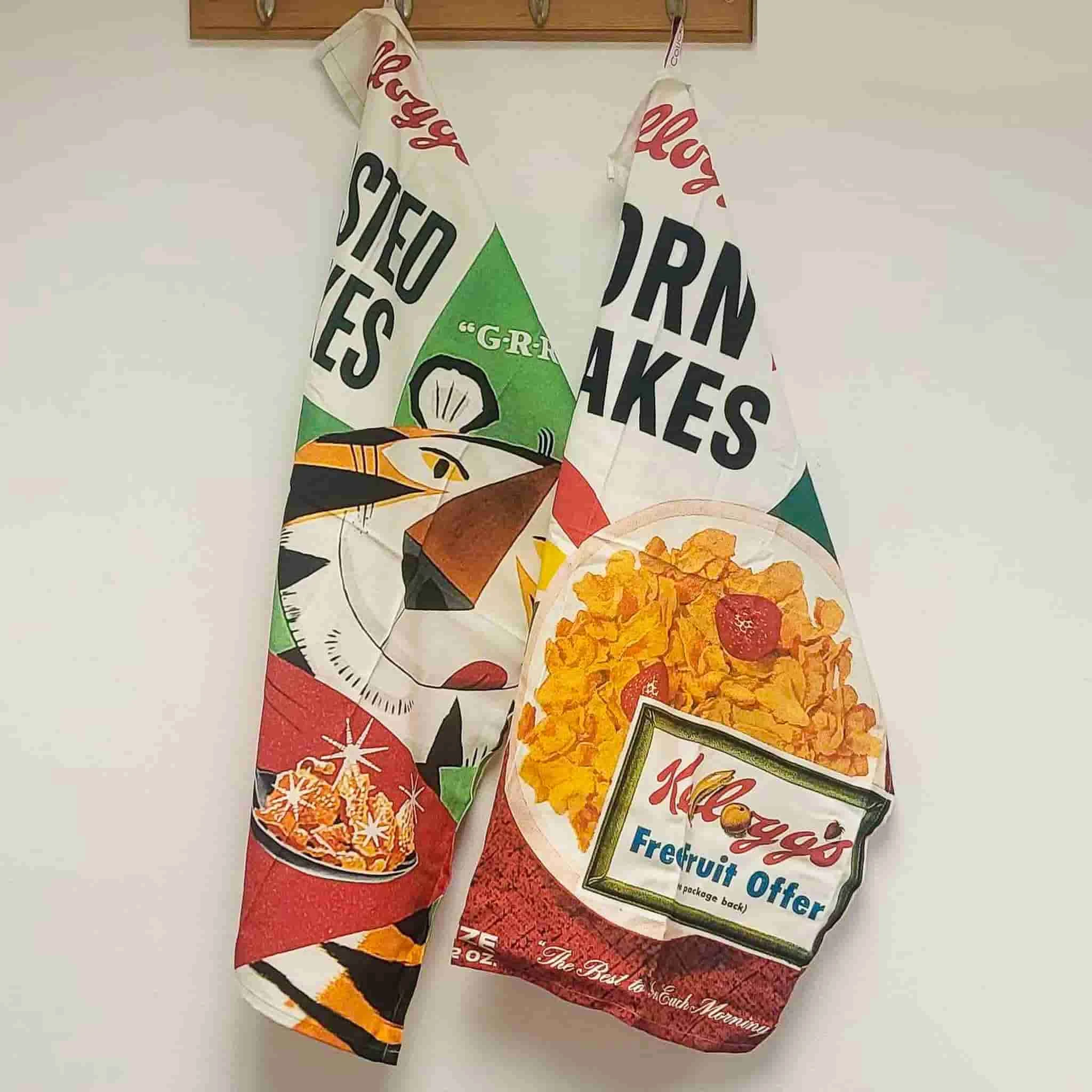 Kellogg's Original Corn Flakes & Frosted Flakes Tea Towels With Gift Box - Image 4