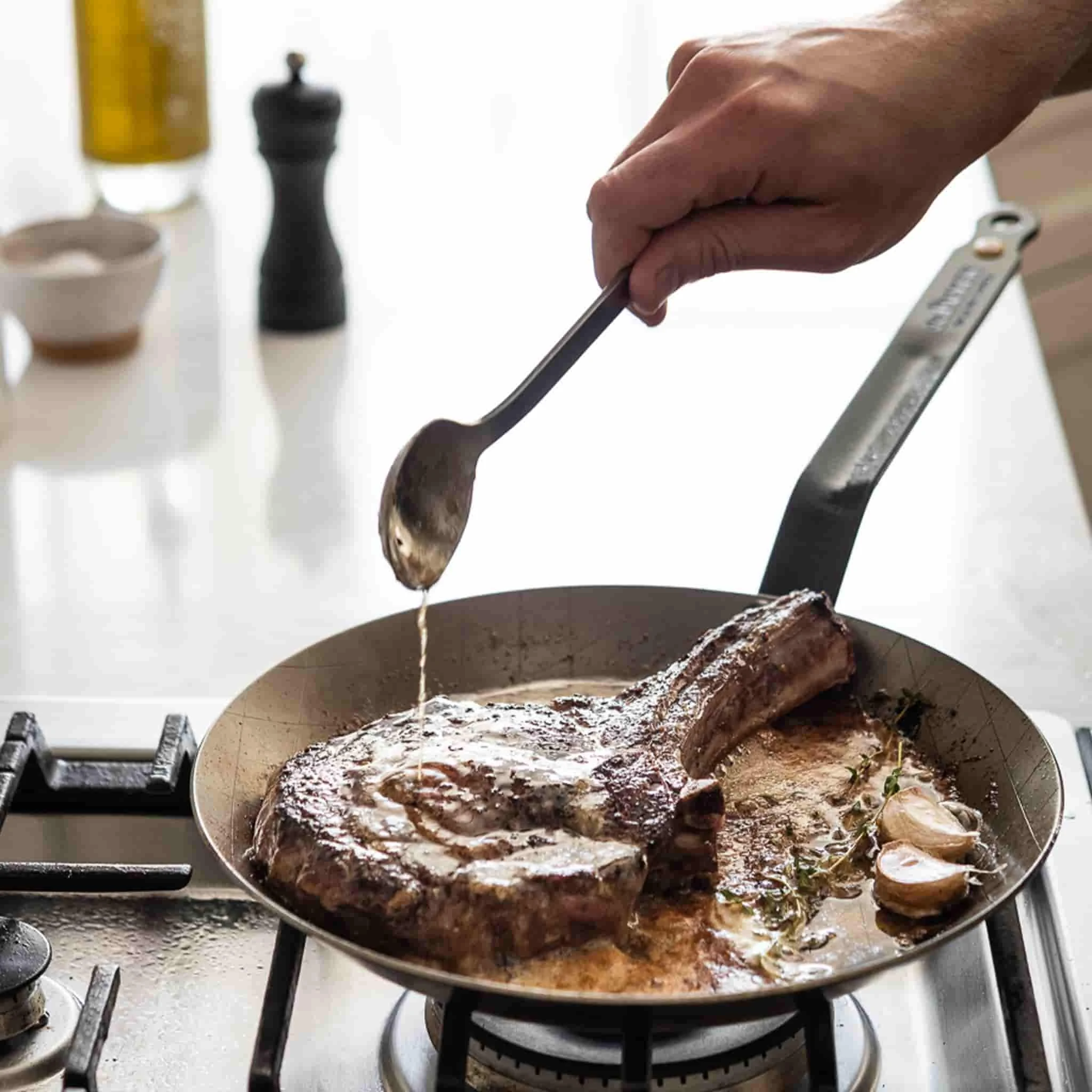 De Buyer Mineral B Steak Pan - Image 2