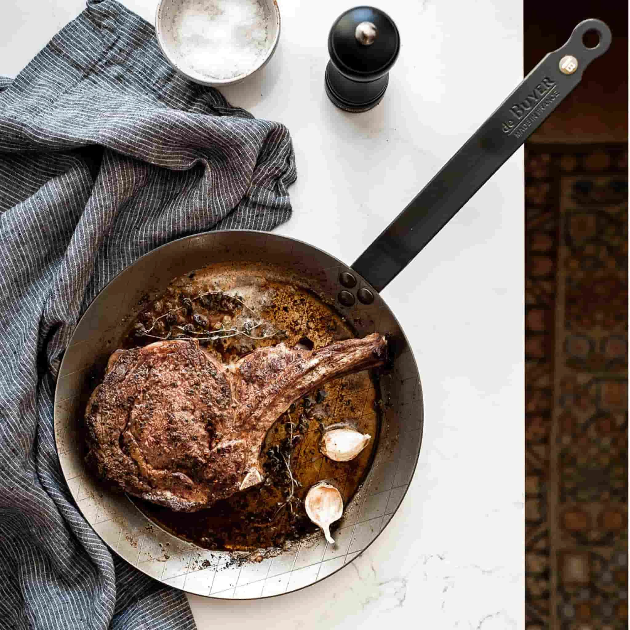 De Buyer Mineral B Steak Pan - Image 3