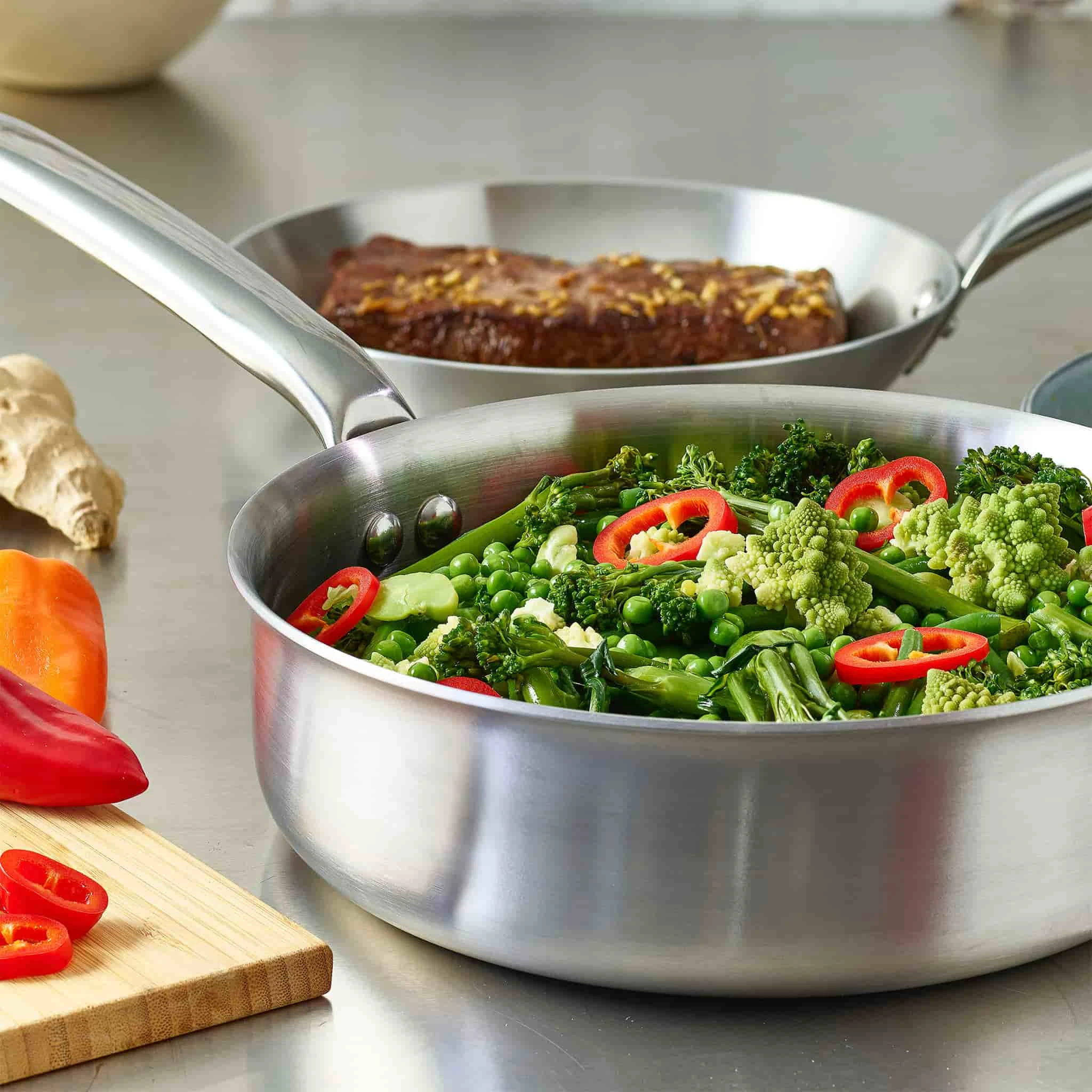 De Buyer Alchimy Saute Pan - Straight - Image 3