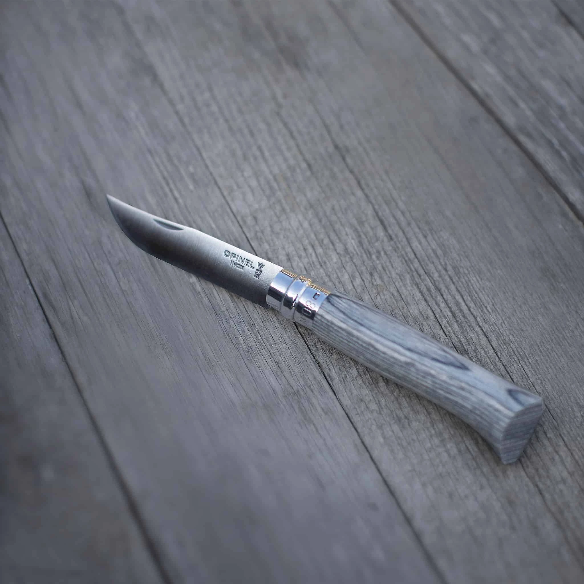 Opinel Grey Birch Sandvik Folding Knife - Image 5