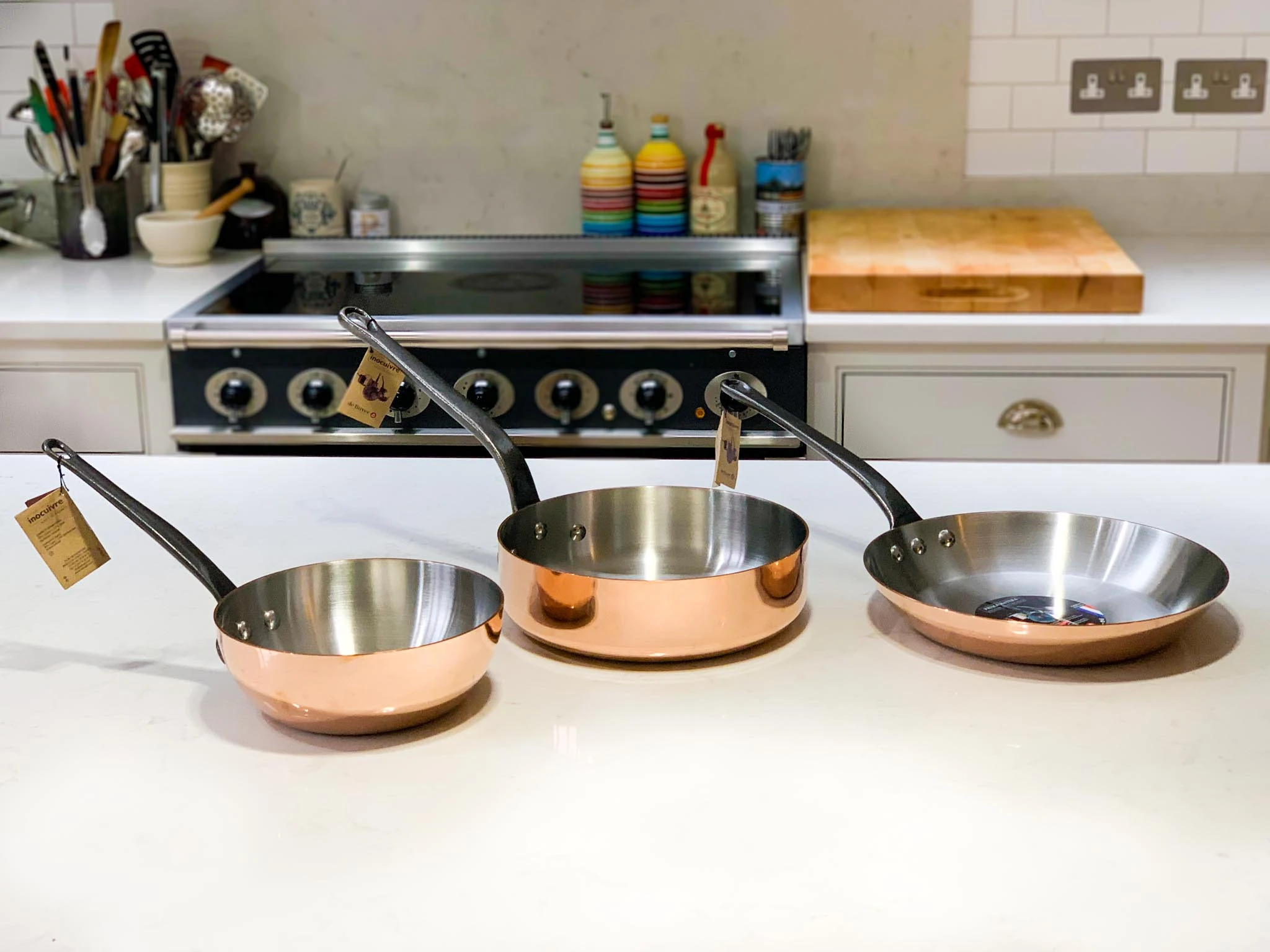 De Buyer Prima Matera Induction-Compatible Copper Frying Pan - Image 3