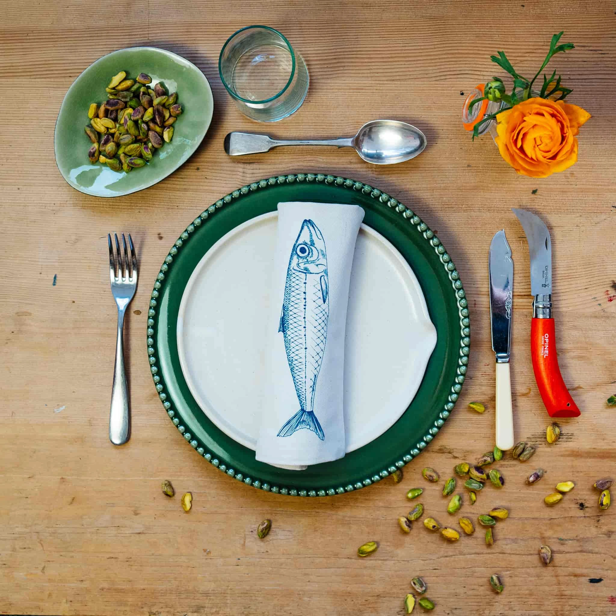 Sardine Design Napkins Box Of 6 - Image 5