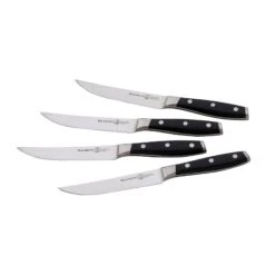 Messermeister Avanta Steak Knife, Set Of 4, Black