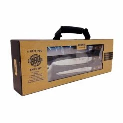Messermeister 6 Piece Avanta Pakkawood Pro BBQ Knife Set With Carrying Case