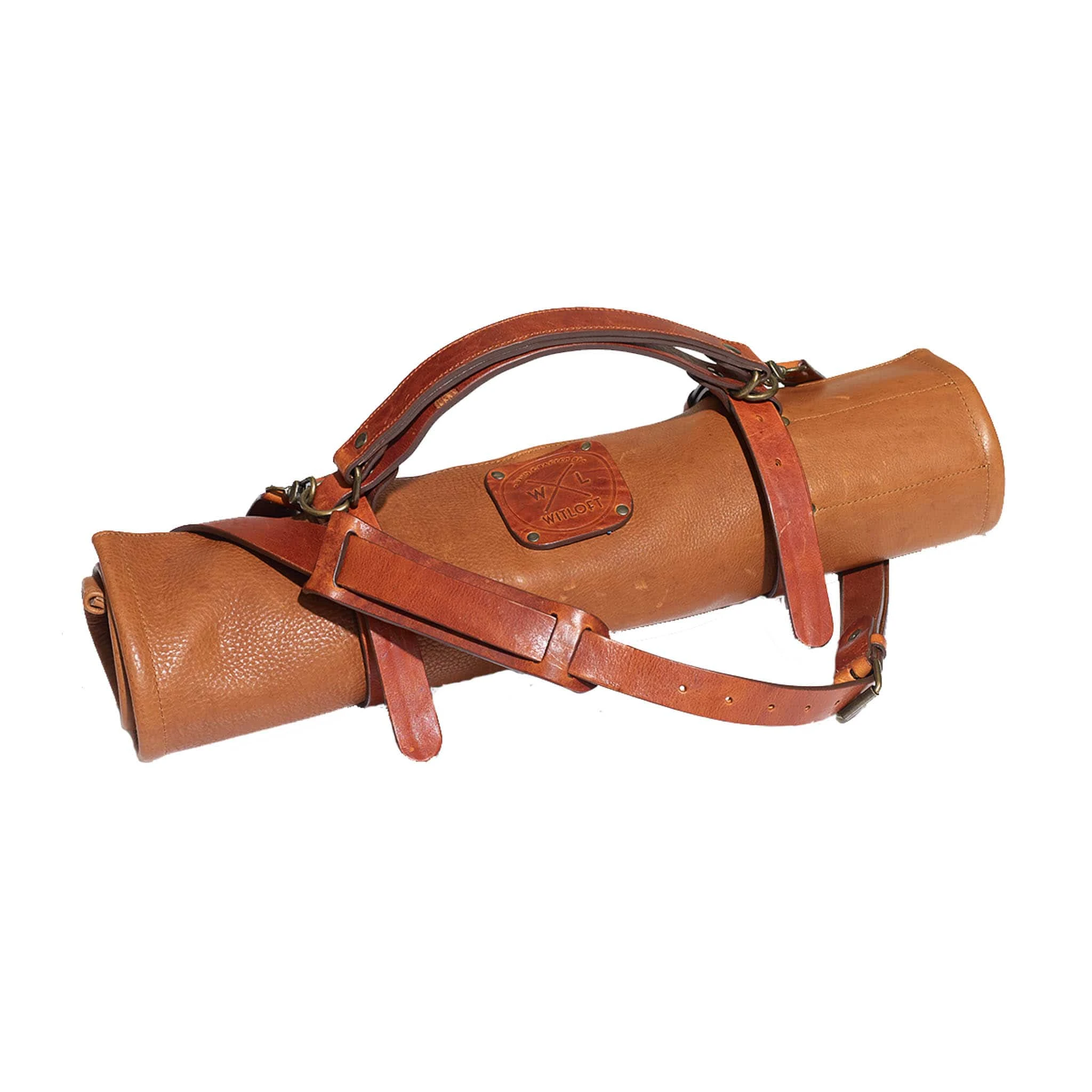 Witloft Leather 5-Pocket Knife Roll, Cognac