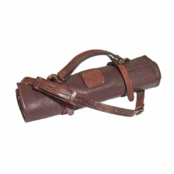 Witloft Leather 5-Pocket Knife Roll, Dark Brown