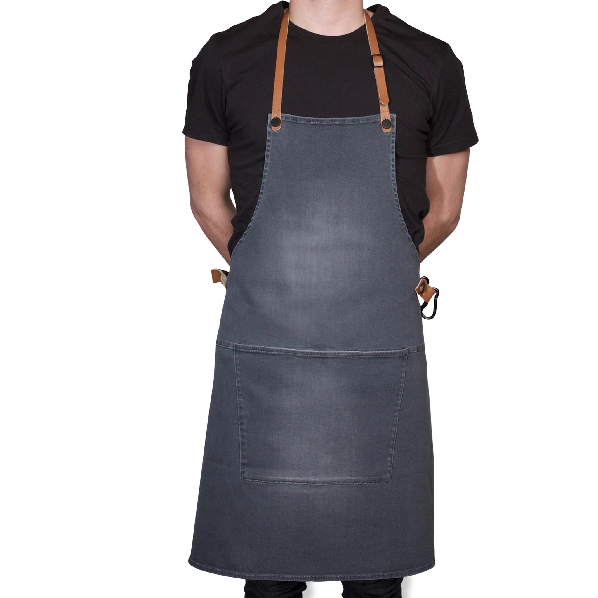 Dutchdeluxes Canvas BBQ Apron In Washed Grey - Image 4