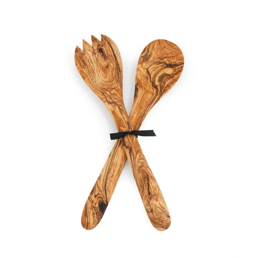 Olive Wood Salad Server Set 30cm